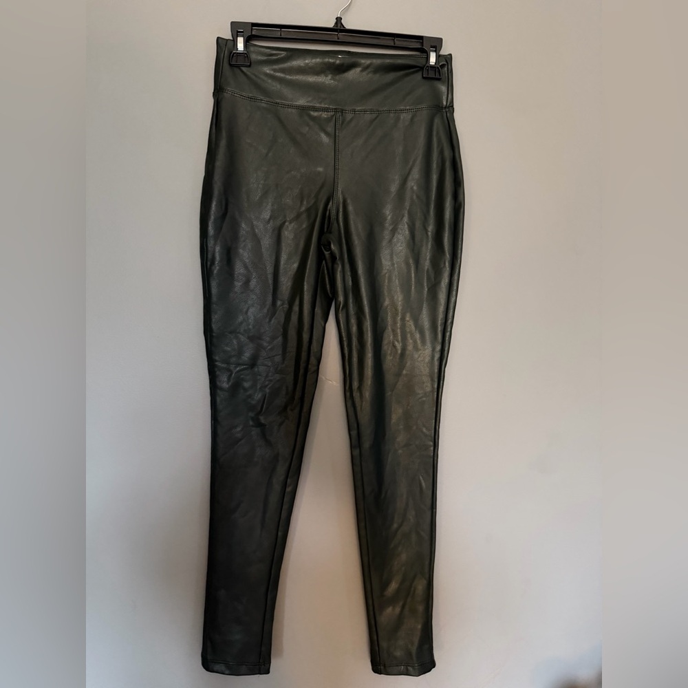 Black Faux Leather Leggings